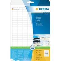 Herma 4333 Labels (A4) 25.4 x 10 mm Paper White 4725 pc(s) Permanent All-purpose labels Inkjet, Laser, Copier