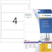 Herma 5095 Labels (A4) 61 x 192 mm Paper White 100 pc(s) Permanent Lever arch file labels Inkjet, Laser, Copier