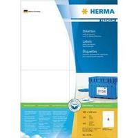 Herma 4676 Labels (A4) 105 x 148 mm Paper White 400 pc(s) Permanent All-purpose labels, Franking labels Inkjet, Laser, C