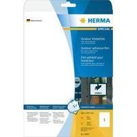 Herma 9500 Labels (A4) 210 x 297 mm PE film White 10 pc(s) Permanent All-purpose labels, Weatherproof labels Laser, Copi