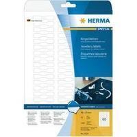 Herma 5116 Labels (A4) 49 x 10 mm Paper White 1500 pc(s) Permanent Jewellry labels Inkjet, Laser, Copier