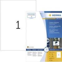 Herma 9501 Labels (A4) 210 x 297 mm PE film White 50 pc(s) Permanent All-purpose labels, Weatherproof labels Laser, Copi