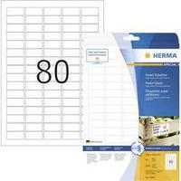 Herma 10901 Labels (A4) 35.6 x 16.9 mm Paper White 2000 pc(s) Permanent Adhesive labels (extra strong), All-purpose labe