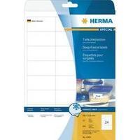 herma 4389 labels a4 66 x 338 mm paper white 600 pcs permanent freezer ...