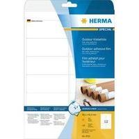 Herma 9533 Labels (A4) 99.1 x 42.3 mm PE film White 120 pc(s) Permanent All-purpose labels, Weatherproof labels Laser, C