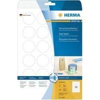 Herma 4236 Labels (A4) Ø 40 mm Film Transparent 600 pc(s) Permanent Safety stickers, All-purpose labels Laser, Copier