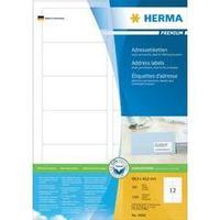Herma 4666 Labels (A4) 88.9 x 46.6 mm Paper White 1200 pc(s) Permanent All-purpose labels, Address labels Inkjet, Laser, 