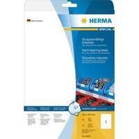 Herma 4698 Labels (A4) 210 x 297 mm Polyester film White 25 pc(s) Permanent All-purpose labels, Weatherproof labels Lase