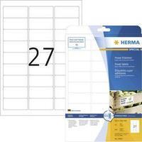 Herma 10903 Labels (A4) 63.5 x 29.6 mm Paper White 675 pc(s) Permanent Adhesive labels (extra strong), All-purpose label