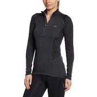 helly hansen pace 2 womens half zip long sleeve running top grey ebony ...