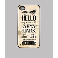 hello, my name is arya stark - iphone 4