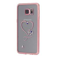 Heart Design Electroplating TPU Soft Diamond Case for Samsung Galaxy S7/S7 edge/S6/S6 edge/S6 edge Plus