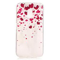 Heart Pattern TPU Relief Back Cover Case for Moto G4 Play