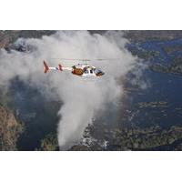 helicopter flight over victoria falls