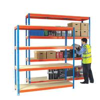 Heavy Duty Painted Additional Shelf 1800x900mm Orange/Zinc