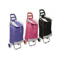 Heavy Duty Striped Shopping Trolley