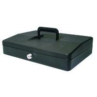 helix 30cm sloping lid cash box black