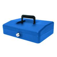 HELIX 25CM SLOPING LID CASH BOX BLUE