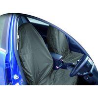 Heavy Duty Waterproof Front Seat Protectors Pairs in Grey