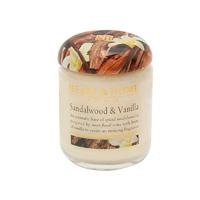 heart home sandalwood vanilla small candle jar 274g