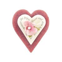 heyland whittle rose heart soap gift box with mini bag 40g