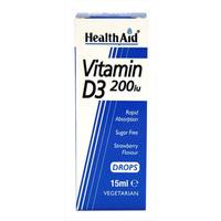 Health Aid Vitamin D3 200iu - 15ml Drops