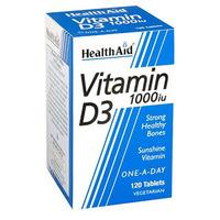 Health Aid Vitamin D3 1000iu 120 Tablets.