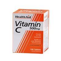 healthaid vitamin c 500mg chewable 100 tablet