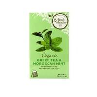 Heath And Heather Organic Green Tea & Moroc Mint 20bag