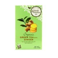heath and heather organic green tea ginger 20bag