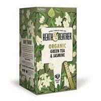 Heath And Heather Organic Green Tea & Jasmine 20bag