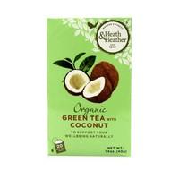 heath and heather organic green tea coconut 20bag