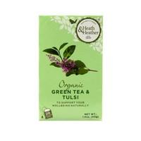 heath and heather organic green tea tulsi 20bag