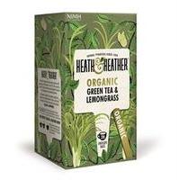 heath and heather organic green tea lemongrass 20bag