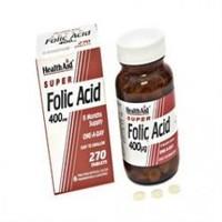 HealthAid Folic Acid 400ug 270 Tablet