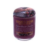 Heart & Home Sweet Black Cherries Small Candle Jar 274g