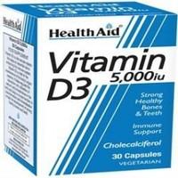 HealthAid Vitamin D3 5000iu 30 Vegicaps
