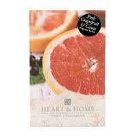 Heart & Home Fragrance Sachet Pink Grapefruit & Cassis 42g