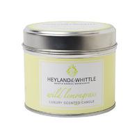 heyland whittle wild lemongrass candle in a tin 180g