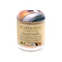 heart home french vanilla small candle jar 115g