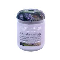 heart home lavender sage small candle jar 274g