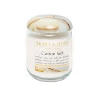 heart home cotton soft small candle jar 274g