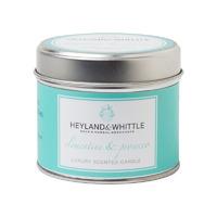 heyland whittle clementineprosseco candle in a tin 180g