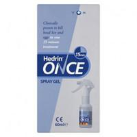 hedrin once liquid 15 minute gel 60ml