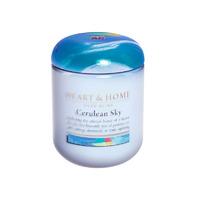 heart home cerulean sky small candle jar 274g