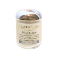 Heart & Home Fresh Linen Small Candle Jar 274g