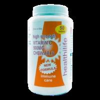 Healthilife Chewable Vitamin C 50 Tablets 500mg - 50 Tablets