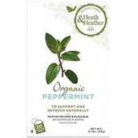 heath heather organic peppermint tea 20 bags