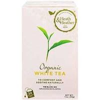 heath heather organic white tea 20 bags