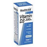 Health Aid Vitamin D3 200iu Drops 15ml Bottle(s)